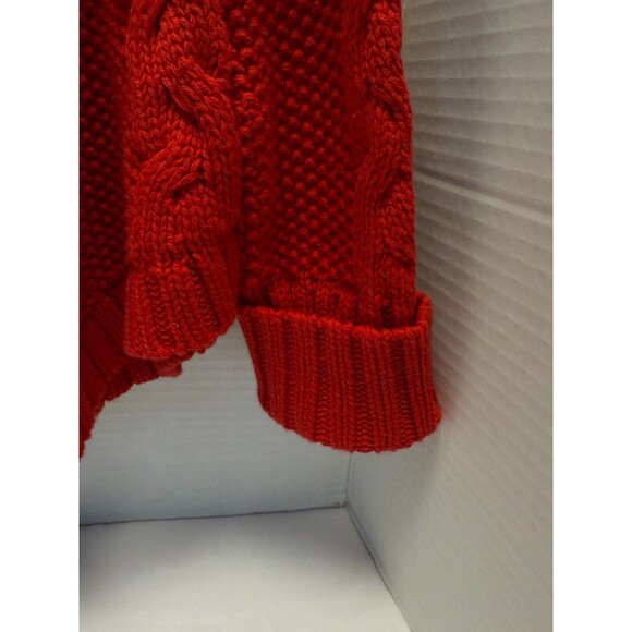 Carters red cable turtleneck warm sweater cable knit size 3T - Picture 4 of 9